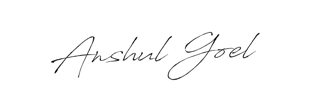 Make a beautiful signature design for name Anshul Goel. Use this online signature maker to create a handwritten signature for free. Anshul Goel signature style 6 images and pictures png