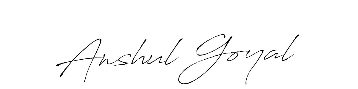 Make a beautiful signature design for name Anshul Goyal. With this signature (Antro_Vectra) style, you can create a handwritten signature for free. Anshul Goyal signature style 6 images and pictures png