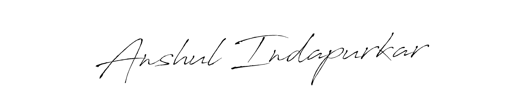 Also You can easily find your signature by using the search form. We will create Anshul Indapurkar name handwritten signature images for you free of cost using Antro_Vectra sign style. Anshul Indapurkar signature style 6 images and pictures png