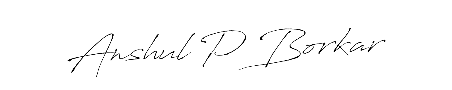 Once you've used our free online signature maker to create your best signature Antro_Vectra style, it's time to enjoy all of the benefits that Anshul P Borkar name signing documents. Anshul P Borkar signature style 6 images and pictures png