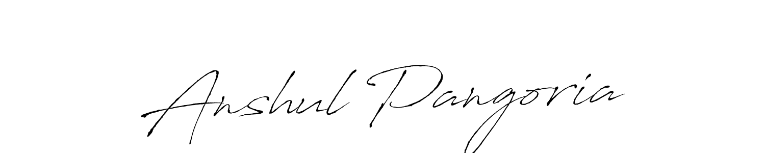Make a beautiful signature design for name Anshul Pangoria. With this signature (Antro_Vectra) style, you can create a handwritten signature for free. Anshul Pangoria signature style 6 images and pictures png