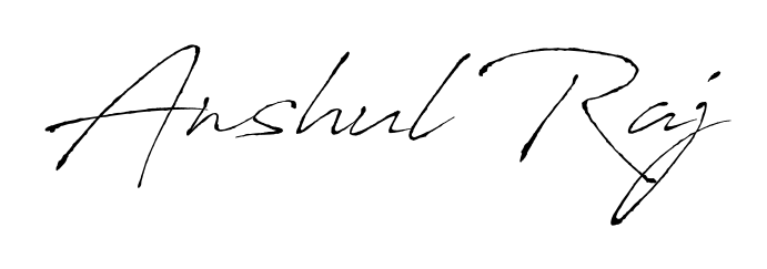 Make a beautiful signature design for name Anshul Raj. With this signature (Antro_Vectra) style, you can create a handwritten signature for free. Anshul Raj signature style 6 images and pictures png