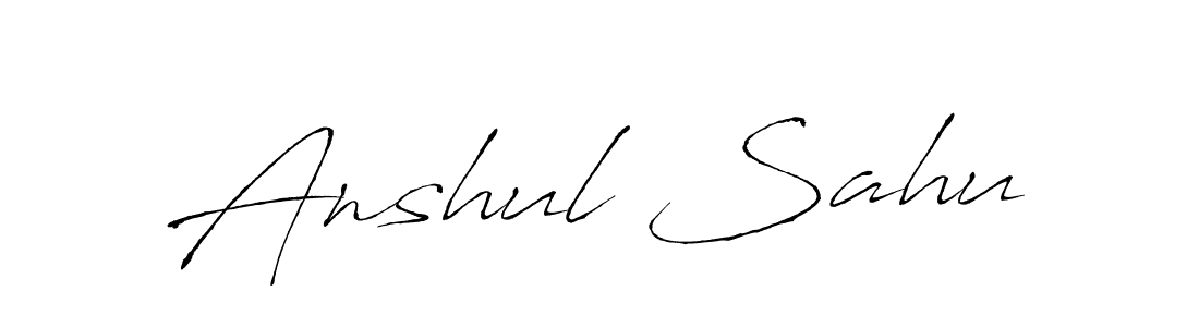 if you are searching for the best signature style for your name Anshul Sahu. so please give up your signature search. here we have designed multiple signature styles  using Antro_Vectra. Anshul Sahu signature style 6 images and pictures png