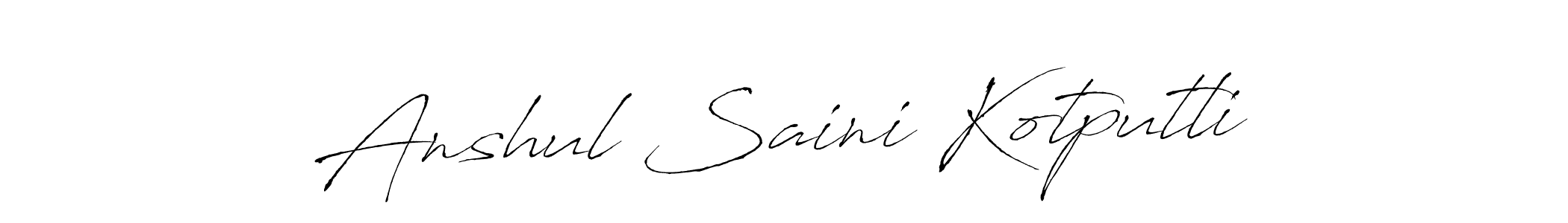 Also You can easily find your signature by using the search form. We will create Anshul Saini Kotputli name handwritten signature images for you free of cost using Antro_Vectra sign style. Anshul Saini Kotputli signature style 6 images and pictures png