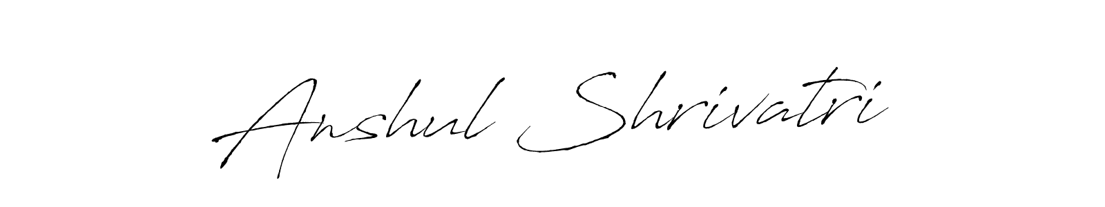 How to make Anshul Shrivatri signature? Antro_Vectra is a professional autograph style. Create handwritten signature for Anshul Shrivatri name. Anshul Shrivatri signature style 6 images and pictures png