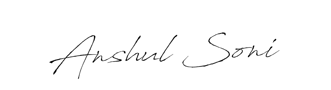 Once you've used our free online signature maker to create your best signature Antro_Vectra style, it's time to enjoy all of the benefits that Anshul Soni name signing documents. Anshul Soni signature style 6 images and pictures png