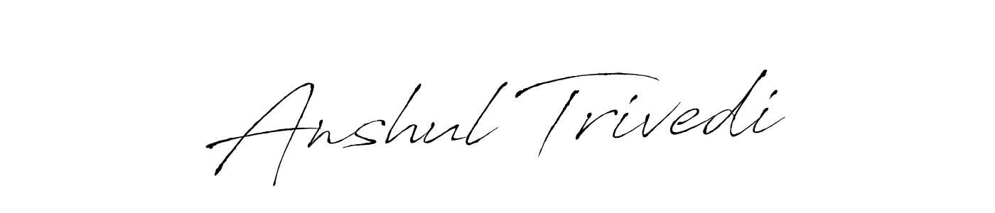 Also You can easily find your signature by using the search form. We will create Anshul Trivedi name handwritten signature images for you free of cost using Antro_Vectra sign style. Anshul Trivedi signature style 6 images and pictures png