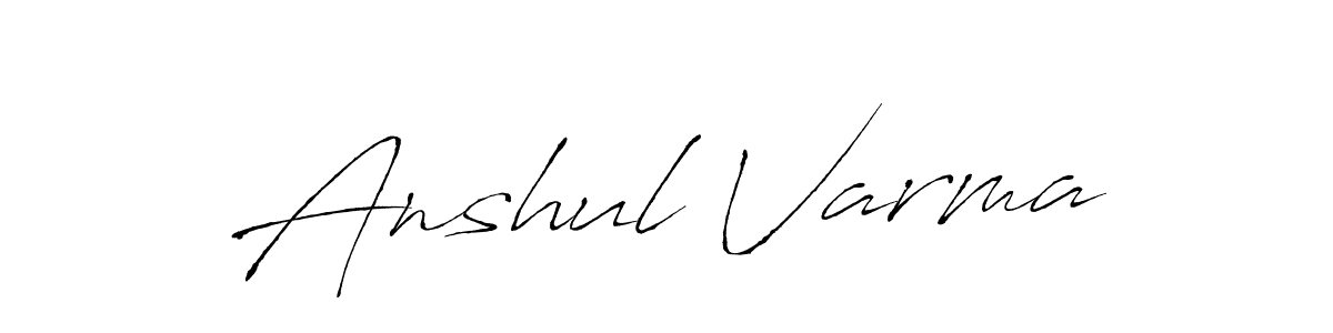 The best way (Antro_Vectra) to make a short signature is to pick only two or three words in your name. The name Anshul Varma include a total of six letters. For converting this name. Anshul Varma signature style 6 images and pictures png