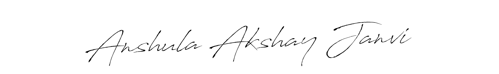 See photos of Anshula Akshay Janvi official signature by Spectra . Check more albums & portfolios. Read reviews & check more about Antro_Vectra font. Anshula Akshay Janvi signature style 6 images and pictures png