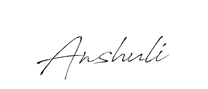 It looks lik you need a new signature style for name Anshuli. Design unique handwritten (Antro_Vectra) signature with our free signature maker in just a few clicks. Anshuli signature style 6 images and pictures png