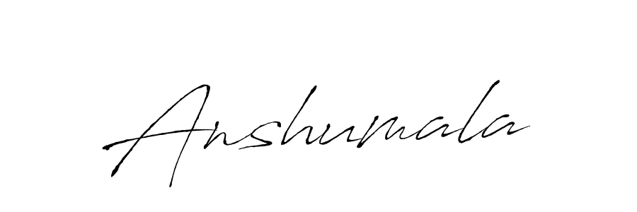 Create a beautiful signature design for name Anshumala. With this signature (Antro_Vectra) fonts, you can make a handwritten signature for free. Anshumala signature style 6 images and pictures png