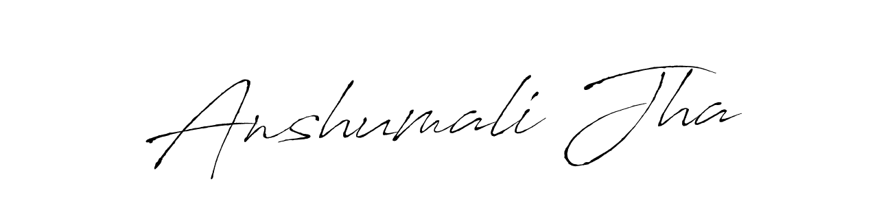 Anshumali Jha stylish signature style. Best Handwritten Sign (Antro_Vectra) for my name. Handwritten Signature Collection Ideas for my name Anshumali Jha. Anshumali Jha signature style 6 images and pictures png