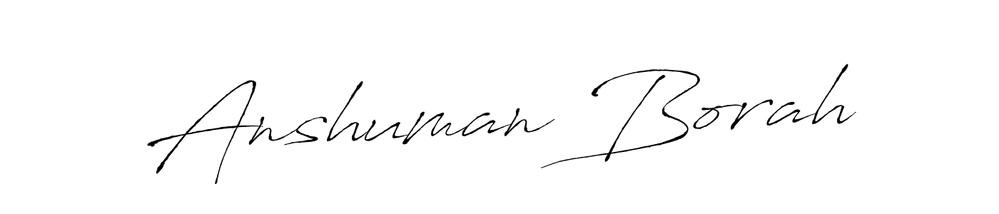 How to make Anshuman Borah signature? Antro_Vectra is a professional autograph style. Create handwritten signature for Anshuman Borah name. Anshuman Borah signature style 6 images and pictures png