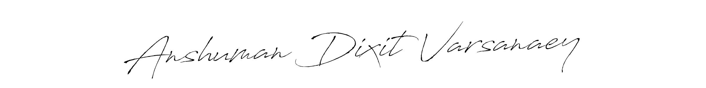 Create a beautiful signature design for name Anshuman Dixit Varsanaey. With this signature (Antro_Vectra) fonts, you can make a handwritten signature for free. Anshuman Dixit Varsanaey signature style 6 images and pictures png