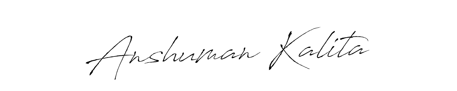 Design your own signature with our free online signature maker. With this signature software, you can create a handwritten (Antro_Vectra) signature for name Anshuman Kalita. Anshuman Kalita signature style 6 images and pictures png
