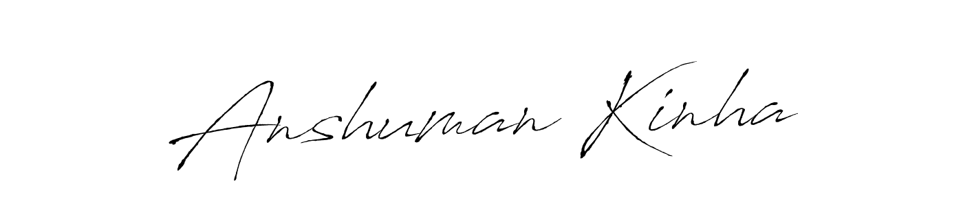 Use a signature maker to create a handwritten signature online. With this signature software, you can design (Antro_Vectra) your own signature for name Anshuman Kinha. Anshuman Kinha signature style 6 images and pictures png