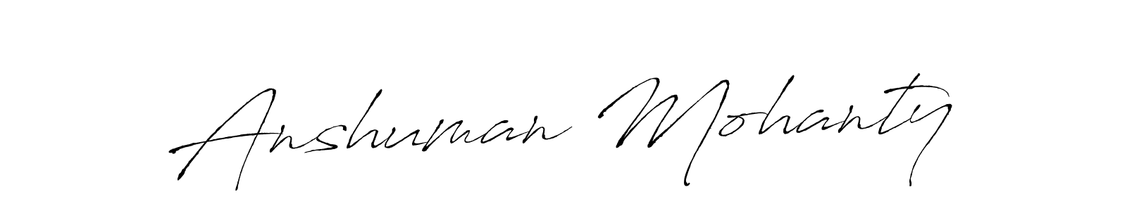 Anshuman Mohanty stylish signature style. Best Handwritten Sign (Antro_Vectra) for my name. Handwritten Signature Collection Ideas for my name Anshuman Mohanty. Anshuman Mohanty signature style 6 images and pictures png