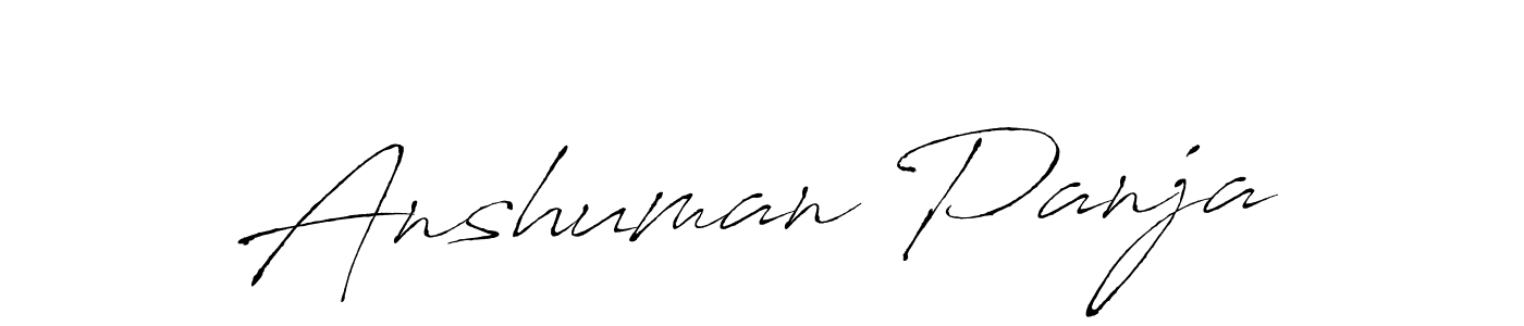 Make a beautiful signature design for name Anshuman Panja. With this signature (Antro_Vectra) style, you can create a handwritten signature for free. Anshuman Panja signature style 6 images and pictures png