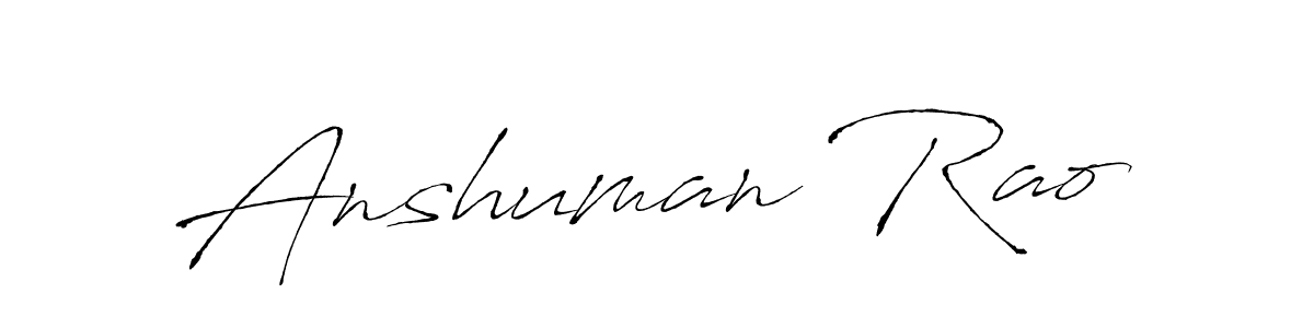 You should practise on your own different ways (Antro_Vectra) to write your name (Anshuman Rao) in signature. don't let someone else do it for you. Anshuman Rao signature style 6 images and pictures png