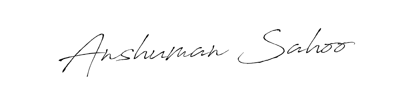 Anshuman Sahoo stylish signature style. Best Handwritten Sign (Antro_Vectra) for my name. Handwritten Signature Collection Ideas for my name Anshuman Sahoo. Anshuman Sahoo signature style 6 images and pictures png