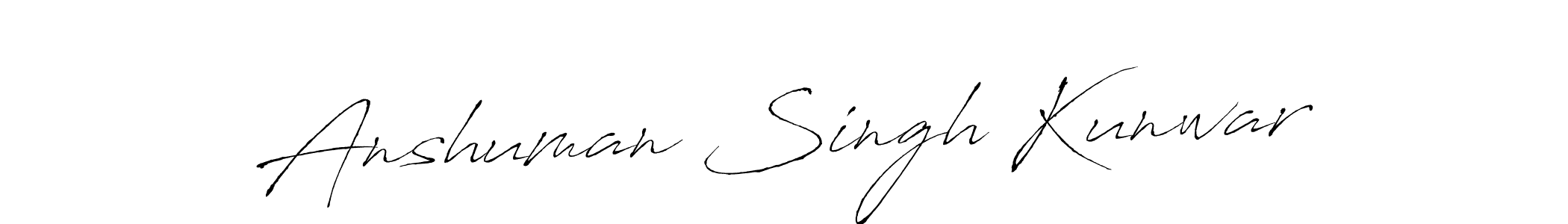 Make a short Anshuman Singh Kunwar signature style. Manage your documents anywhere anytime using Antro_Vectra. Create and add eSignatures, submit forms, share and send files easily. Anshuman Singh Kunwar signature style 6 images and pictures png