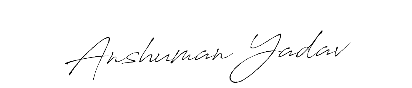 The best way (Antro_Vectra) to make a short signature is to pick only two or three words in your name. The name Anshuman Yadav include a total of six letters. For converting this name. Anshuman Yadav signature style 6 images and pictures png