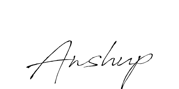 Make a beautiful signature design for name Anshup. With this signature (Antro_Vectra) style, you can create a handwritten signature for free. Anshup signature style 6 images and pictures png