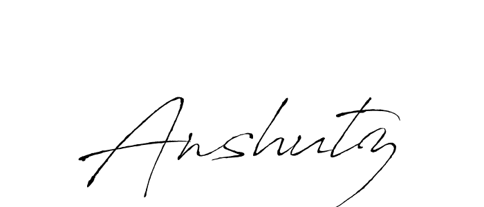 Use a signature maker to create a handwritten signature online. With this signature software, you can design (Antro_Vectra) your own signature for name Anshutz. Anshutz signature style 6 images and pictures png