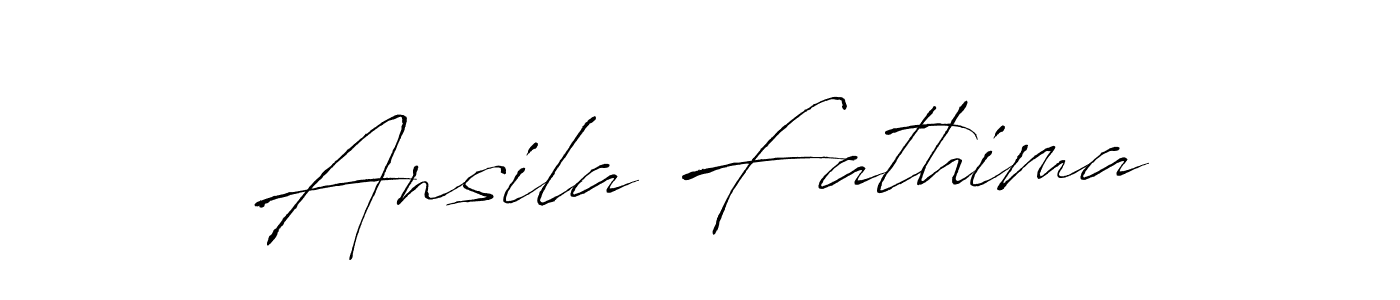 Ansila Fathima stylish signature style. Best Handwritten Sign (Antro_Vectra) for my name. Handwritten Signature Collection Ideas for my name Ansila Fathima. Ansila Fathima signature style 6 images and pictures png
