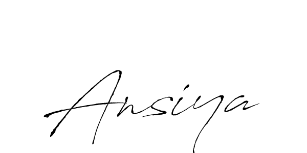 Create a beautiful signature design for name Ansiya. With this signature (Antro_Vectra) fonts, you can make a handwritten signature for free. Ansiya signature style 6 images and pictures png