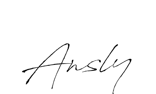 You should practise on your own different ways (Antro_Vectra) to write your name (Ansly) in signature. don't let someone else do it for you. Ansly signature style 6 images and pictures png