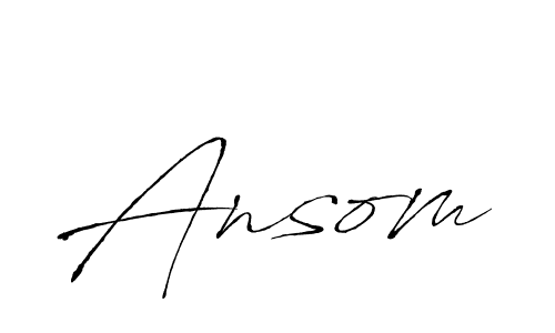 Create a beautiful signature design for name Ansom. With this signature (Antro_Vectra) fonts, you can make a handwritten signature for free. Ansom signature style 6 images and pictures png