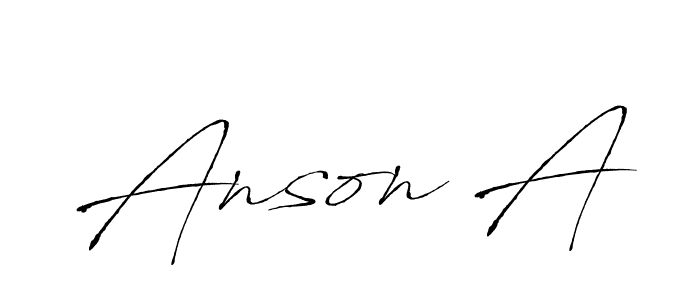 Make a beautiful signature design for name Anson A. Use this online signature maker to create a handwritten signature for free. Anson A signature style 6 images and pictures png
