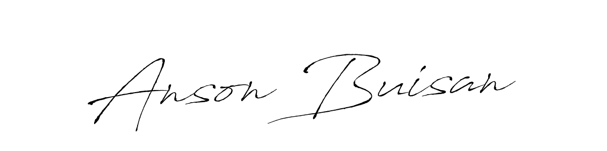 The best way (Antro_Vectra) to make a short signature is to pick only two or three words in your name. The name Anson Buisan include a total of six letters. For converting this name. Anson Buisan signature style 6 images and pictures png