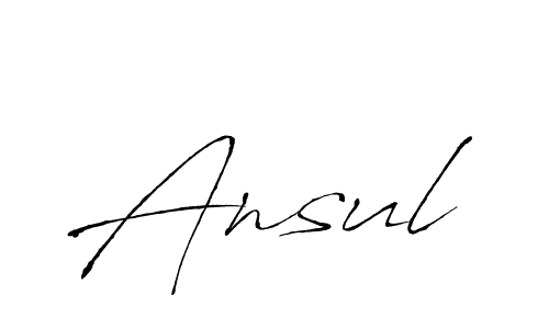 How to Draw Ansul signature style? Antro_Vectra is a latest design signature styles for name Ansul. Ansul signature style 6 images and pictures png