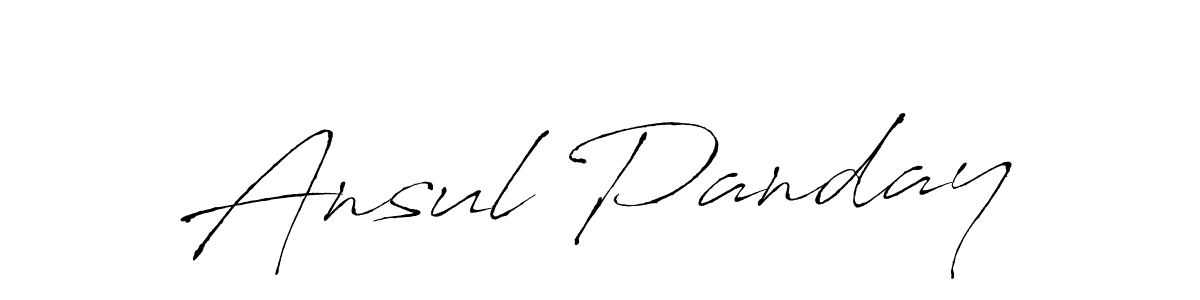 It looks lik you need a new signature style for name Ansul Panday. Design unique handwritten (Antro_Vectra) signature with our free signature maker in just a few clicks. Ansul Panday signature style 6 images and pictures png