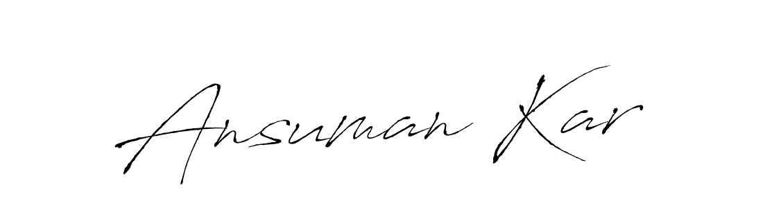 Use a signature maker to create a handwritten signature online. With this signature software, you can design (Antro_Vectra) your own signature for name Ansuman Kar. Ansuman Kar signature style 6 images and pictures png