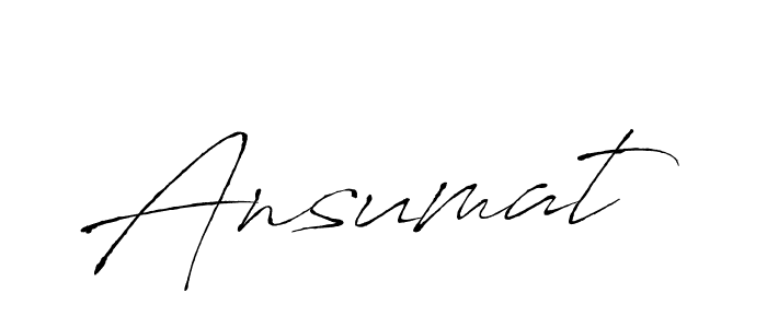 Make a beautiful signature design for name Ansumat. With this signature (Antro_Vectra) style, you can create a handwritten signature for free. Ansumat signature style 6 images and pictures png