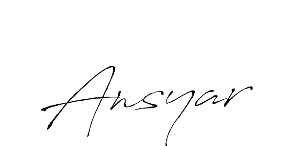 Design your own signature with our free online signature maker. With this signature software, you can create a handwritten (Antro_Vectra) signature for name Ansyar. Ansyar signature style 6 images and pictures png