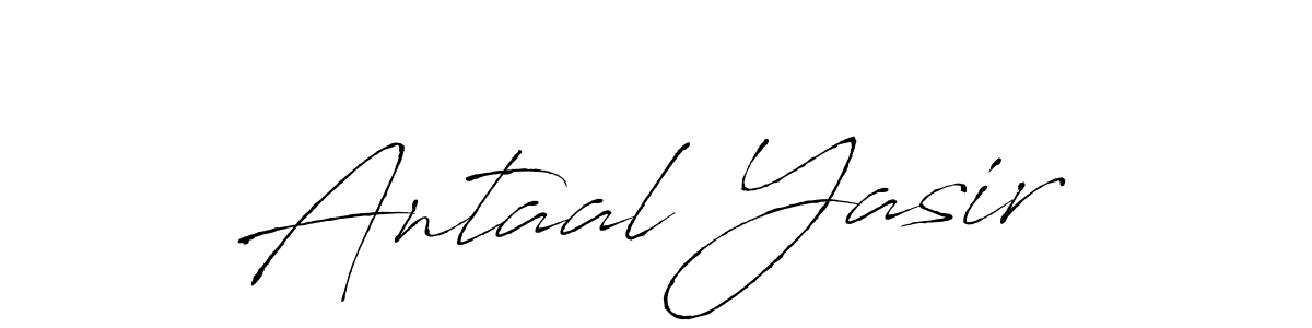 Design your own signature with our free online signature maker. With this signature software, you can create a handwritten (Antro_Vectra) signature for name Antaal Yasir. Antaal Yasir signature style 6 images and pictures png