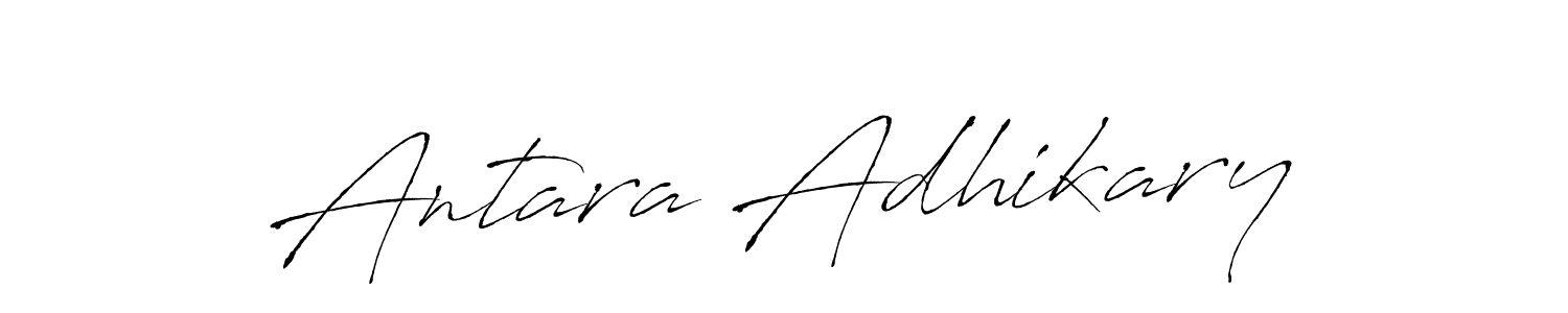 Antro_Vectra is a professional signature style that is perfect for those who want to add a touch of class to their signature. It is also a great choice for those who want to make their signature more unique. Get Antara Adhikary name to fancy signature for free. Antara Adhikary signature style 6 images and pictures png