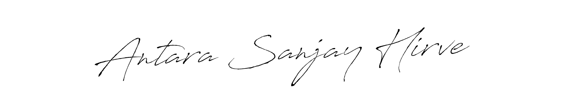 How to make Antara Sanjay Hirve signature? Antro_Vectra is a professional autograph style. Create handwritten signature for Antara Sanjay Hirve name. Antara Sanjay Hirve signature style 6 images and pictures png