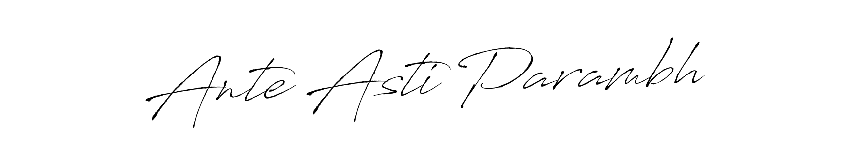 You should practise on your own different ways (Antro_Vectra) to write your name (Ante Asti Parambh) in signature. don't let someone else do it for you. Ante Asti Parambh signature style 6 images and pictures png