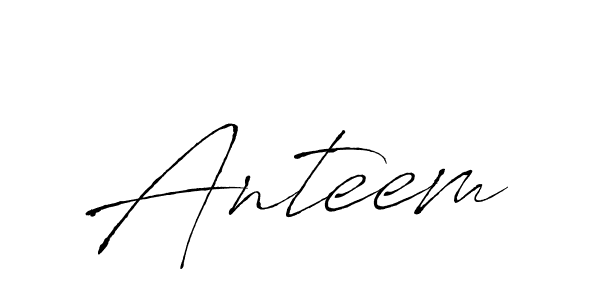 Make a beautiful signature design for name Anteem. With this signature (Antro_Vectra) style, you can create a handwritten signature for free. Anteem signature style 6 images and pictures png