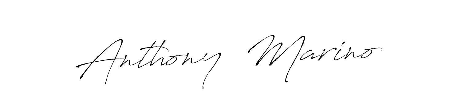 How to make Anthony  Marino name signature. Use Antro_Vectra style for creating short signs online. This is the latest handwritten sign. Anthony  Marino signature style 6 images and pictures png
