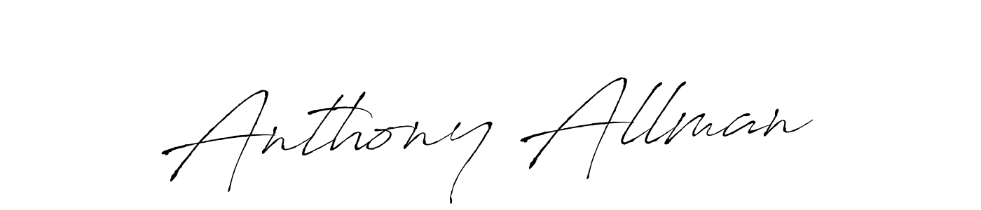 Create a beautiful signature design for name Anthony Allman. With this signature (Antro_Vectra) fonts, you can make a handwritten signature for free. Anthony Allman signature style 6 images and pictures png