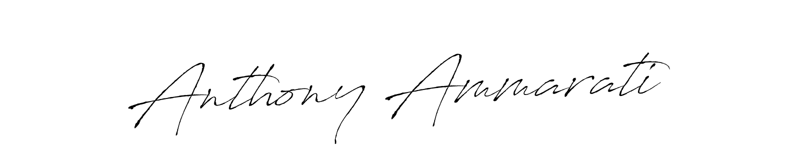 How to make Anthony Ammarati name signature. Use Antro_Vectra style for creating short signs online. This is the latest handwritten sign. Anthony Ammarati signature style 6 images and pictures png