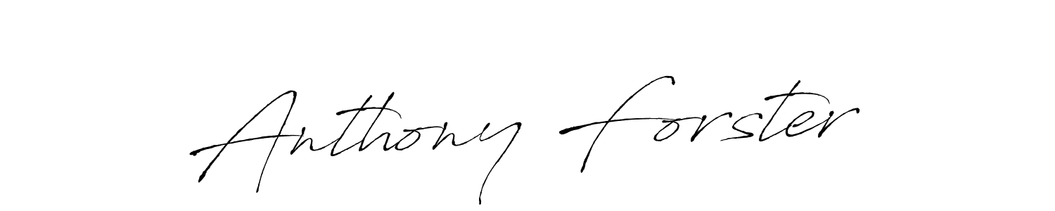How to make Anthony Forster name signature. Use Antro_Vectra style for creating short signs online. This is the latest handwritten sign. Anthony Forster signature style 6 images and pictures png