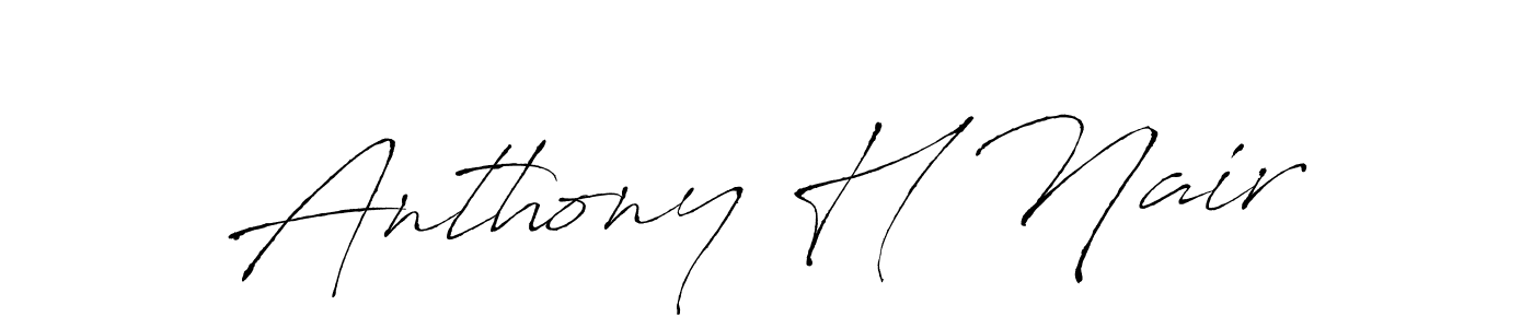 Also You can easily find your signature by using the search form. We will create Anthony H Nair name handwritten signature images for you free of cost using Antro_Vectra sign style. Anthony H Nair signature style 6 images and pictures png