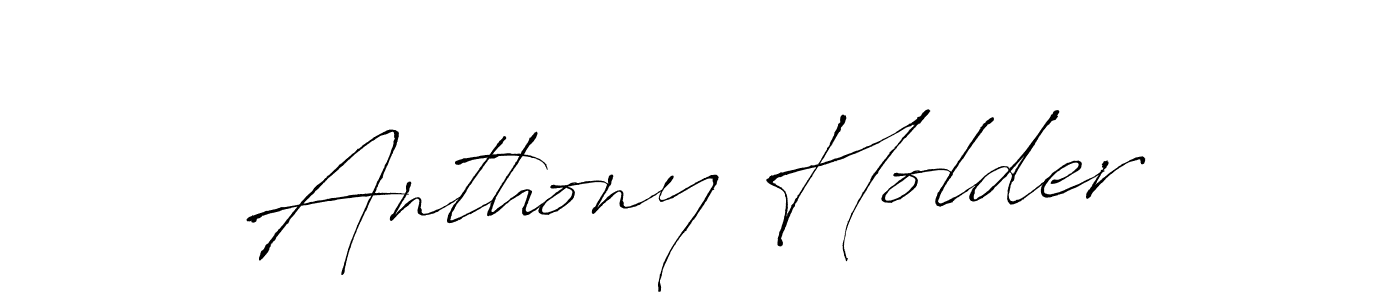How to make Anthony Holder name signature. Use Antro_Vectra style for creating short signs online. This is the latest handwritten sign. Anthony Holder signature style 6 images and pictures png